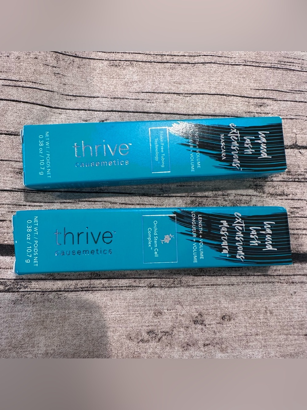 New & Unopened Lot of 2 Thrive Causemetics Lash Extensions Mascara in Brynn